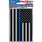 DC0056 Black Police U.S. Subdued Flag w/ Thin Blue Line Sticker (3''x4.25'')